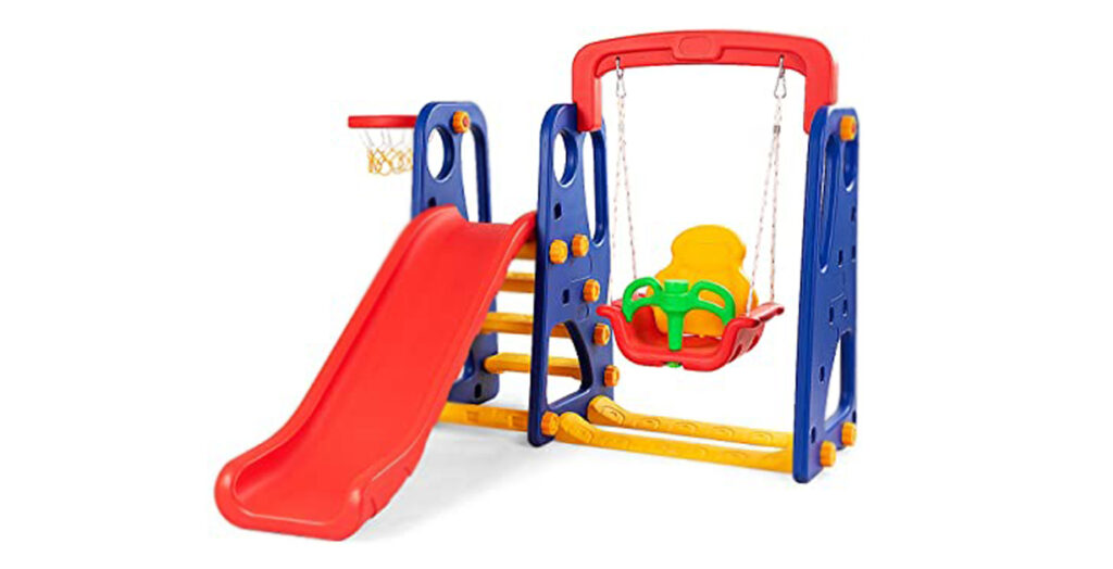 Costzon toddler climbing and swing set