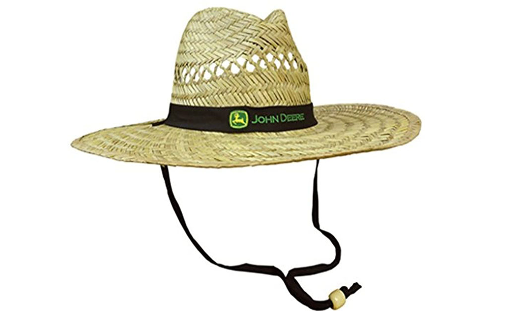 Straw Hat with Neck Strap