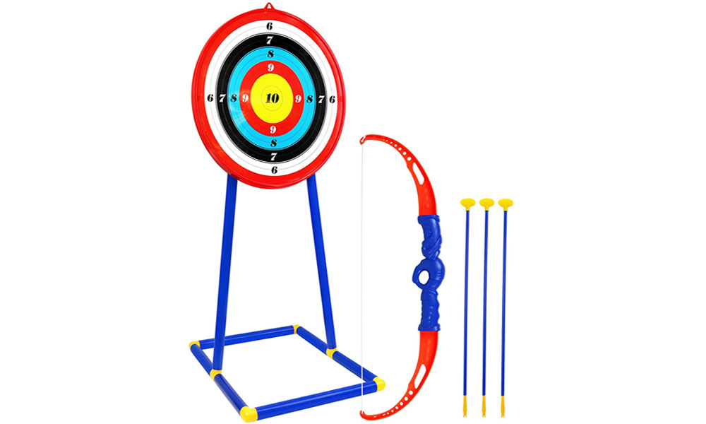 Bow and arrow set outdoor toys for 5 year old