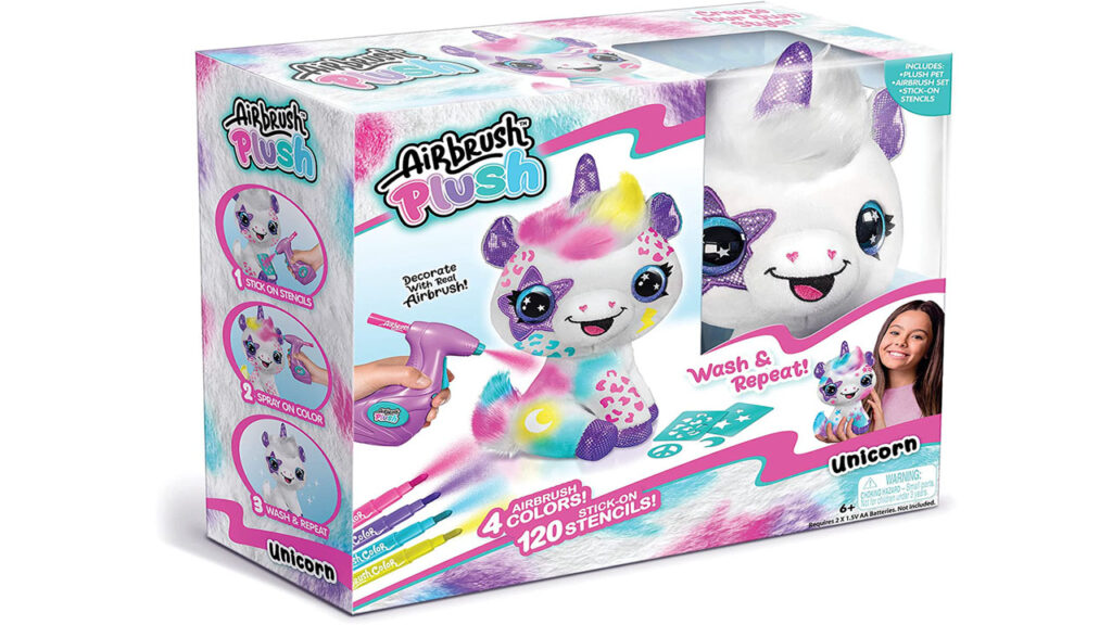 Airbrush Plush Unicorn - best toys for 6 years old