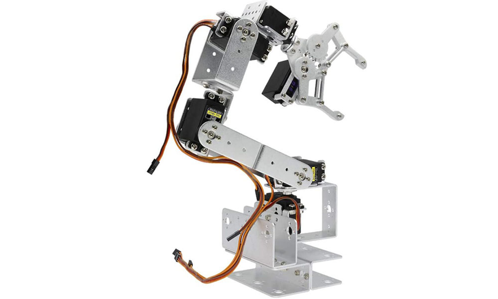 Diymore Silver Aluminum Robotic Arm